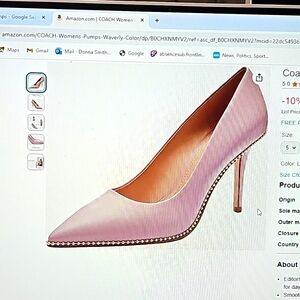 Gently  used Coach Waverly pump